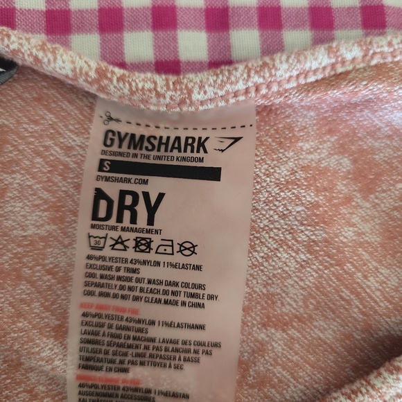 Gymshark Long Sleeve Crop Top Sz S - Picture 6 of 6